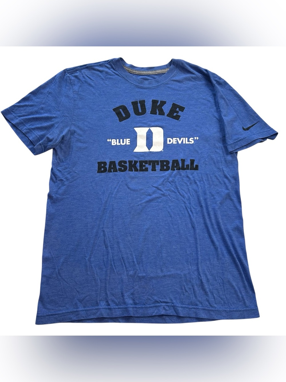 Nike Duke Blue Devils Basketball Men’s Dri-FIT T-Shirt Blue NCAA Size Large